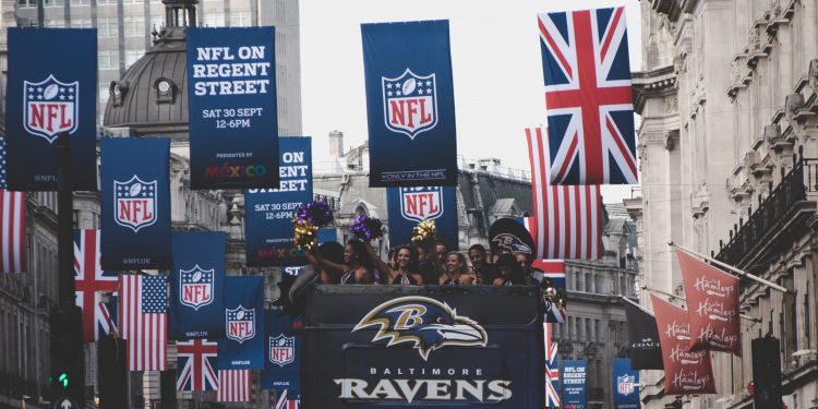 The Baltimore Ravens are just one of the NFL franchises who have been roped into trying to win over the British public with their on-field skills and cheerleader squads